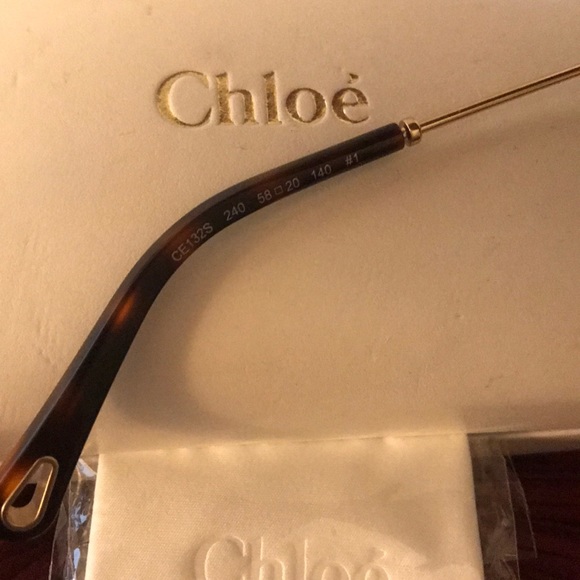 Chloe poppy hexagon frame sunglasses
